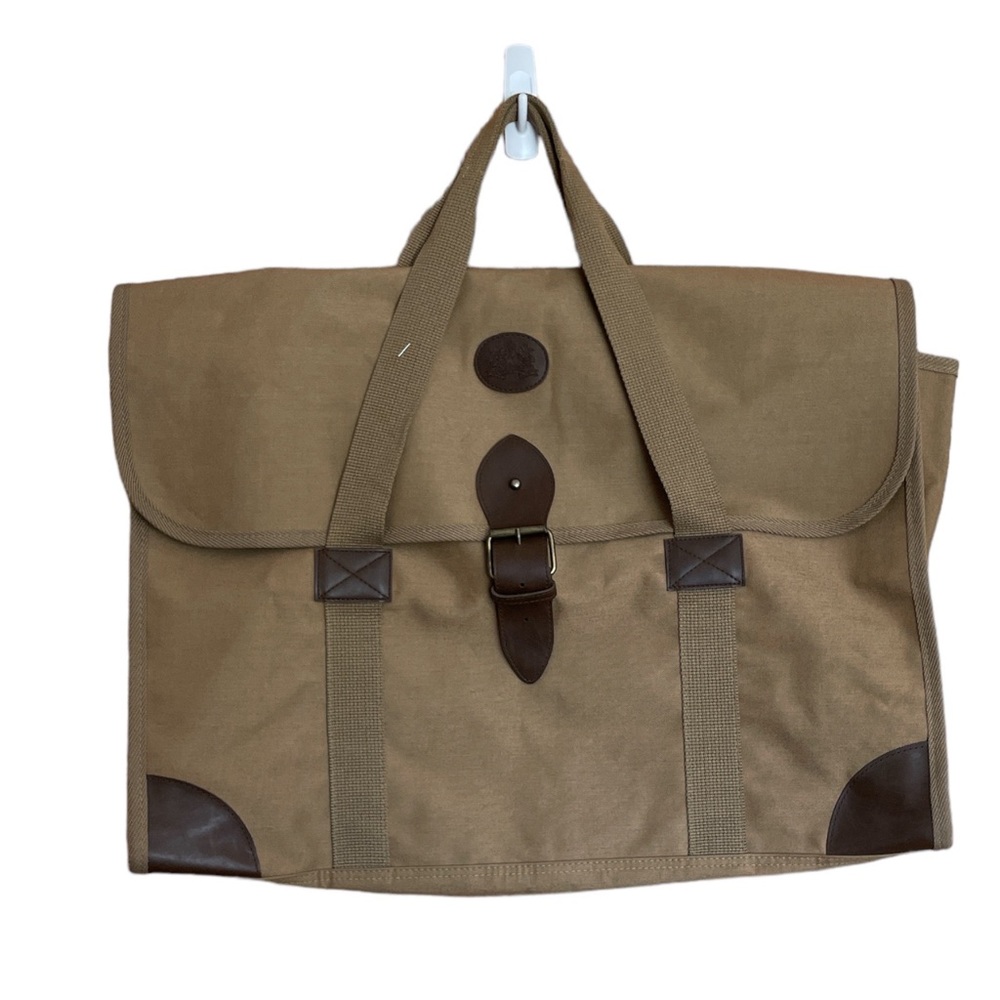 Ralph Lauren The Safari Traveler Canvas and Leather Large Travel Bag